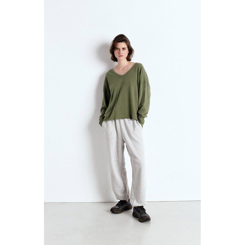 American Vintage Sonoma V-Neck Long Sleeve T-Shirt image number 7